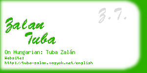 zalan tuba business card